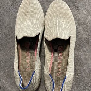 Rothy's Women's Beige and Blue Flats